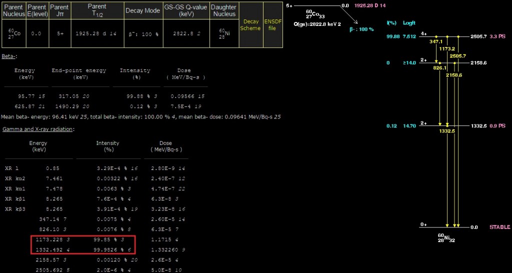 Co60 decay