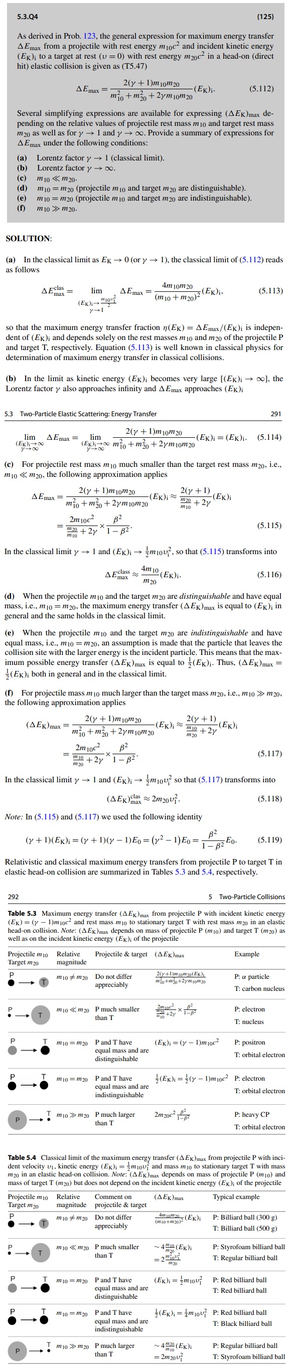 relativistic collision